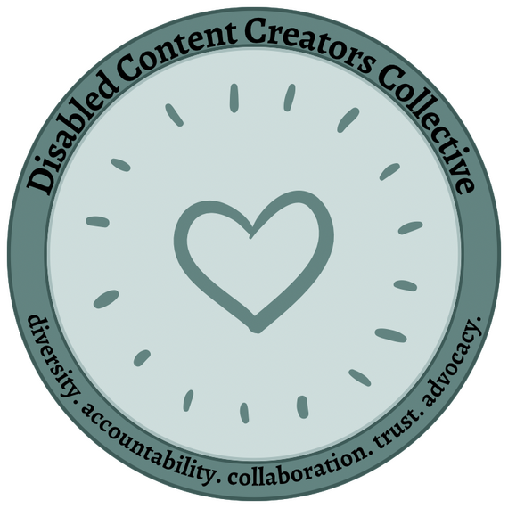 Logo for the Disabled Content Creators Collective.